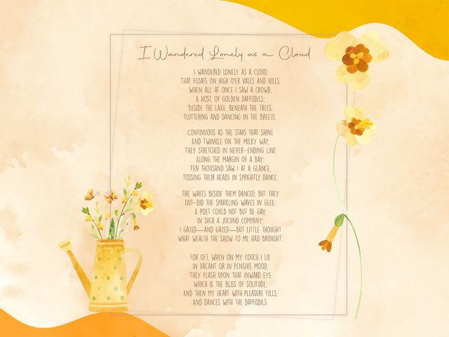 what is daffodils poem about
